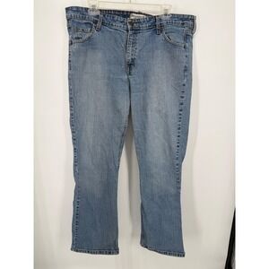 Levi Strauss Signature Jeans Women 18 Medium Blue Stretch Low Rise Bootcut